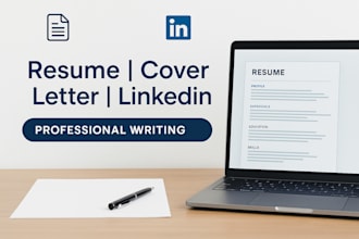 offer professional resume writing, cover letter,  linkedin