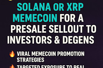do solana xrp memecoin promotion memecoin presale sellout to investors degens