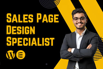 design stunning sales landing squeeze page and wp funnel