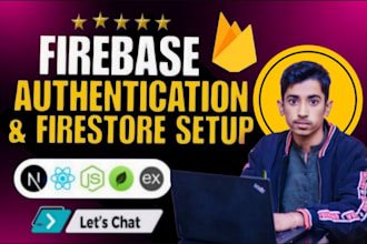 firebase auth, studio, database, storage, backend integration in web apps