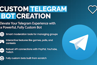 build powerful and custom telegram bots for your needs
