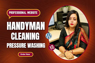 create professional cleaning handyman plumbing hvac websites