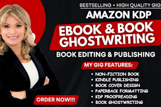 be your non fiction book editor ghost book writer romance ebook and ghostwriter