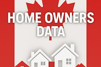 give you updated and accurate homeowners list in canada