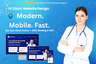 design a high converting website for iv, medspa or dental clinics