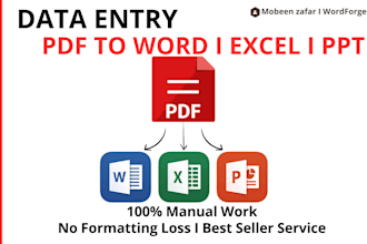 convert PDF to word, excel or powerpoint accurately and fast
