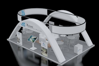 design custom booth, trade show booth and exhibition stall