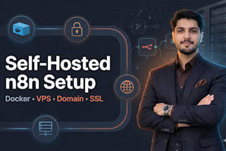 setup n8n server with docker workflows automation on vps ssl