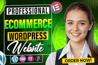 design a professional wordpress ecommerce website with elementor pro