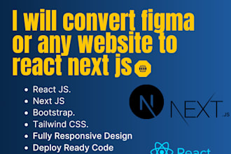 convert any website to react or nextjs