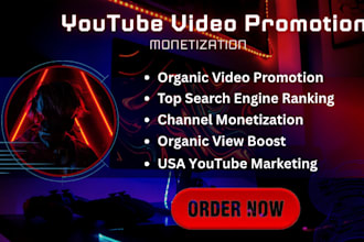 do USA youtube promotion usa channel promotion to active USA audience