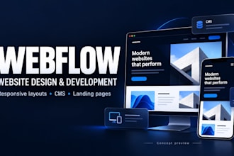 design and build a responsive webflow website