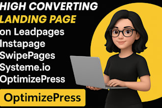 build landing pages on leadpage, instapage, swipepage, systeme io  optimizepress