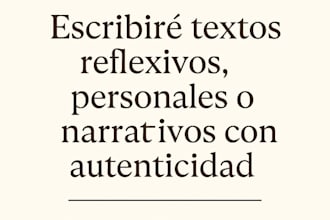 escribiré y narraré textos cálidos en español latino