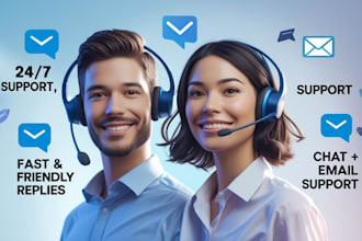 handle customer queries and complaints via chat and email