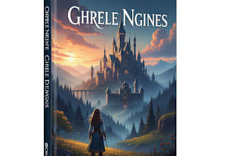 do stunning fantasy book cover art and book design