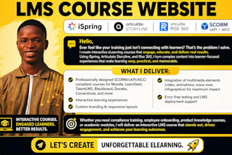 create interactive elearning course in ispring, articulate storyline, rise 360