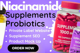 design niacinamide supplements probiotics website b vitamins, supplement website