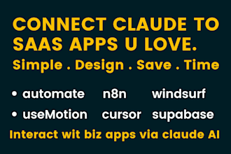 help biz connect claude 2 sass apps, ai automation vibe coding