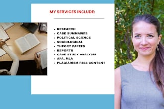 do case studies, research projects, and executive summary