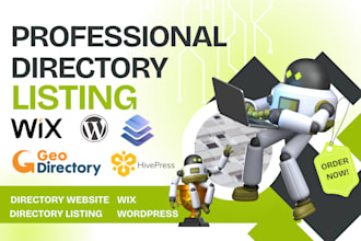 do directory listing website hivepress geodirectory listingpro wix wordpress geo
