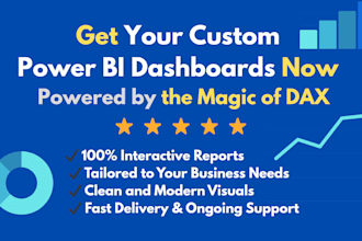 create professional power bi dashboards and interactive reports