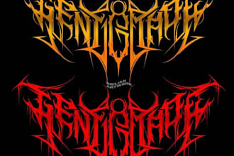 design your black, slamming, brutal, death metal logo