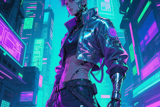 sketch of your character, sci fi fantasy, cyberpunk