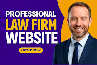design a professional law firm or attorney or lawyer website