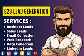 pro b2b lead generation high targeted lead generation, linkedin lead generation