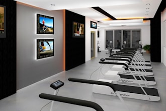bespoke 3d interior design gym design, sports ,fitness center,studio,yoga center