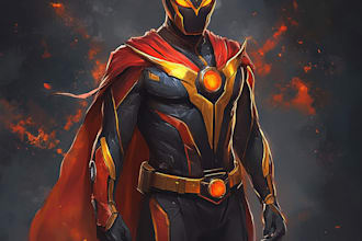 draw photo to cartoon character superhero comic book
