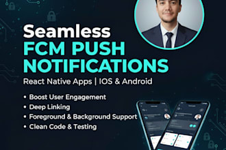 fix react native fcm push notifications, firebase messaging ios android