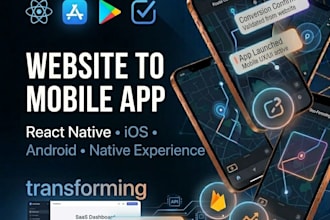 convert websites to mobile app, website to android and ios app