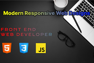 design a responsive website using HTML CSS and javascript