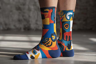 design premium custom socks with bold personality