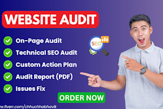 prepare a detailed website SEO audit report and action plan