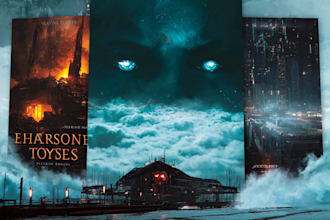 llustrate a professional sci fi book cover