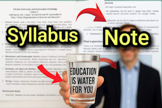 turn your chemistry and biology syllabus into easy study notes
