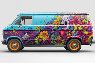 do vehicle wrap design, car wrap design for you