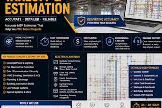 do electrical take off and cost estimation