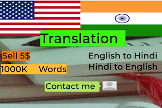 english to hindi , hindi to english translation expert