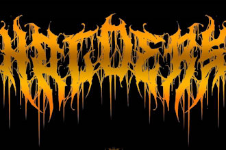 draw custom metal and rock logo for you