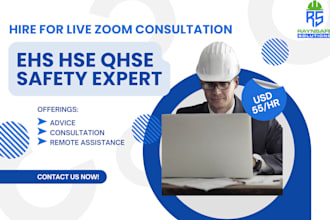 do 1 on 1 consultation session on ehs hse qhse or safety issues