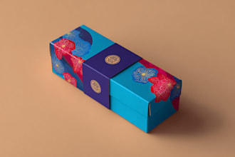 do custom box packaging design and product box design