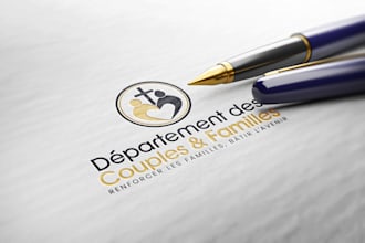create a modern custom church and family ministry logo design