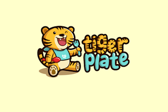 create a premium mascot food and drink restaurant logo design