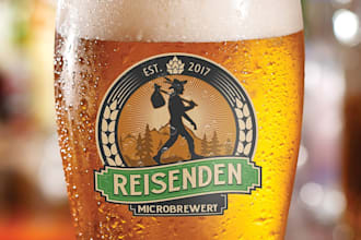 do a modern vintage craft brewery logo for your beer brand