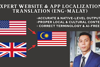 translate and localize english to malay content and articles