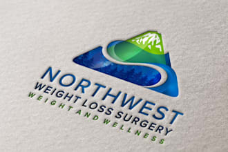 do 3d adventure, mountain, and abstract logo for your brand